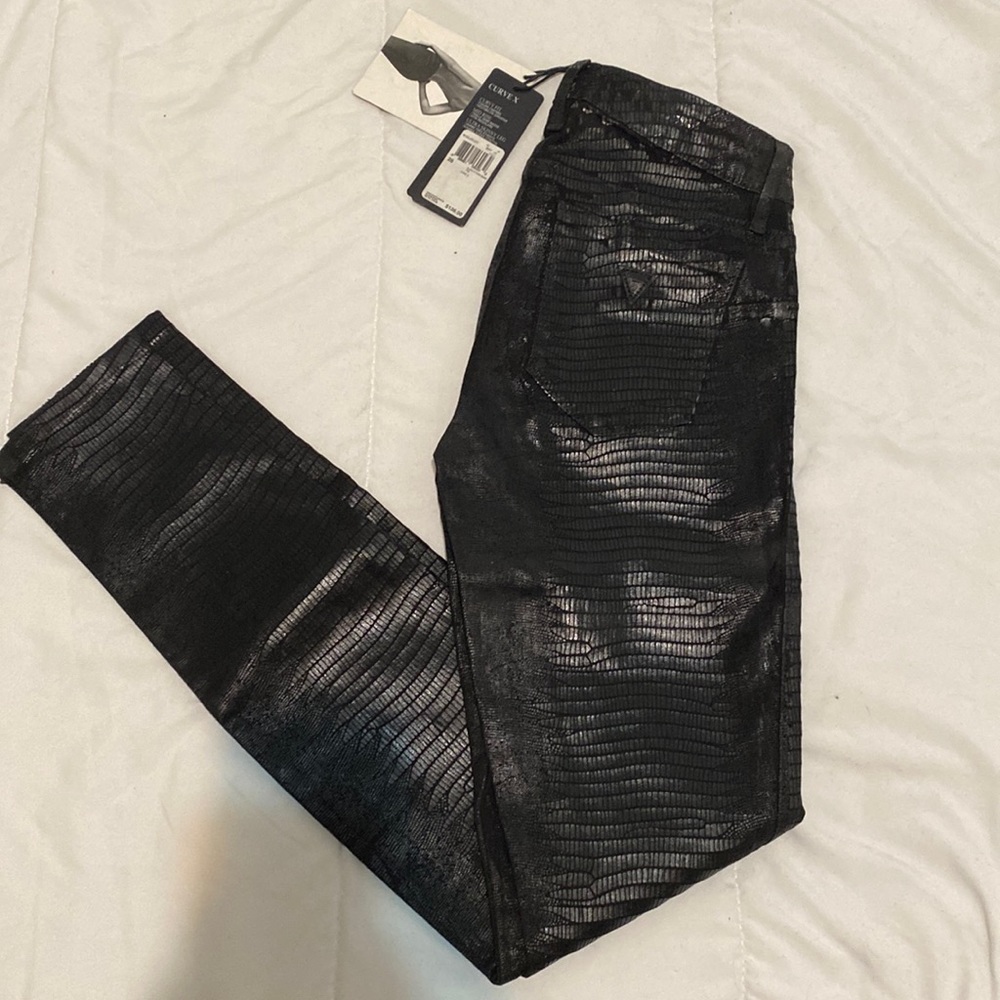 Guess jeans black python